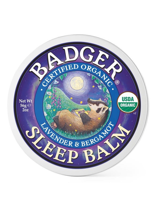 Badger Natural Sleep Balm, Lavender & Bergamot, Relaxing and Calming Balm for Children and Adults, 2 oz - Image 1