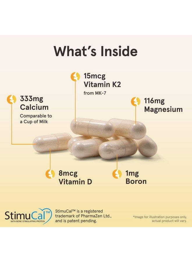 Jarrow Formulas BoneUp Three Per Day for Bone Density and Skeletal Nutrition, Includes Vitamin D3, K2 (as MK-7) and Calcium, 90 Capsules, 30 Day Supply - Image 2