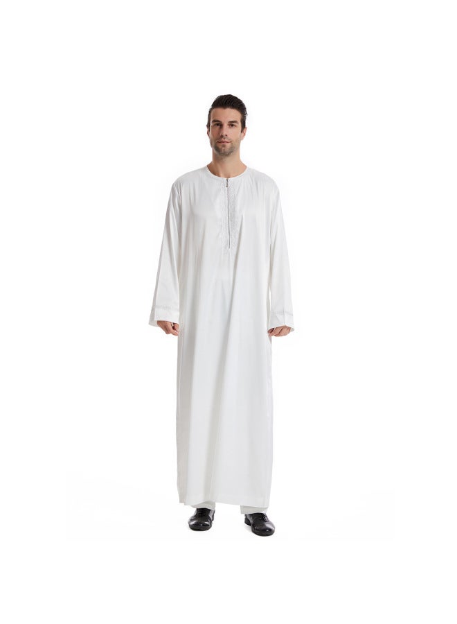 عباية - ثوب عربي رجالي - أسود، مقاس XXXL - ملابس تقليدية، ملابس إسلامية، لباس إسلامي، عباية دبي، قفطان، جبة - Image 3