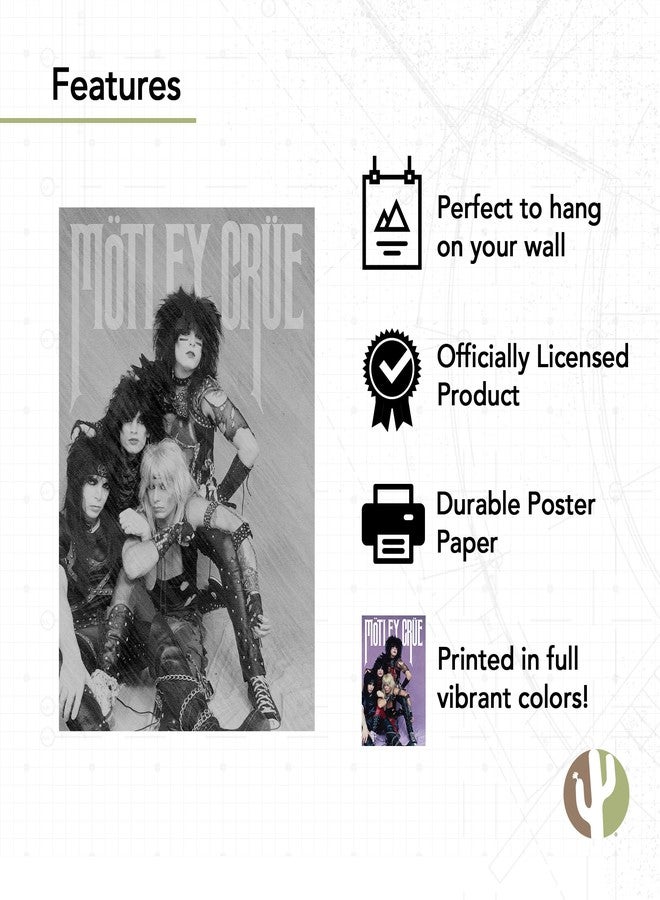 Desert Cactus Motley Crue Poster 11 x 17 Inch Room Office Décor Decoration Official Fan Gear (11x17 inch,Design 11, Paper) - Image 4