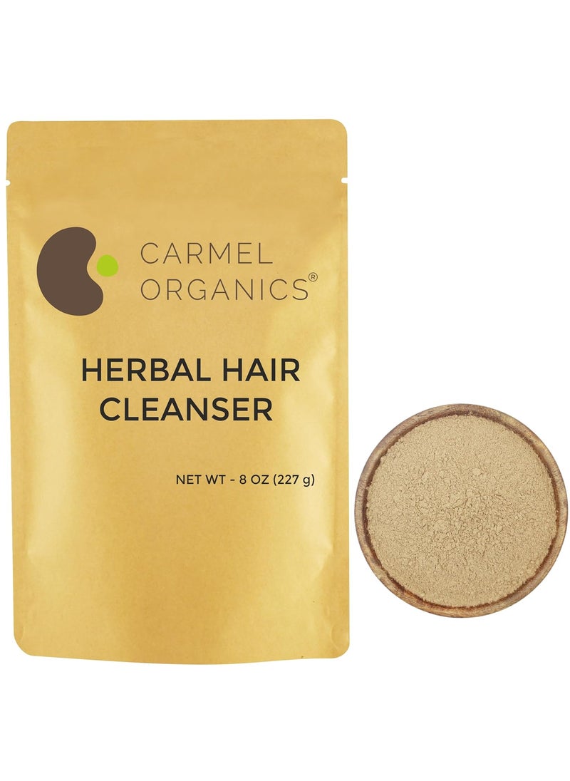 CARMEL ORGANICS CARMEL ORGANICS Herbal Hair Cleanser 8 Ounce Unique Blend Of SoapnutShikakaiAmla  Aloevera Powder 100 Natural No Artificial Fragrance and Chemical free No Added Preservatives 