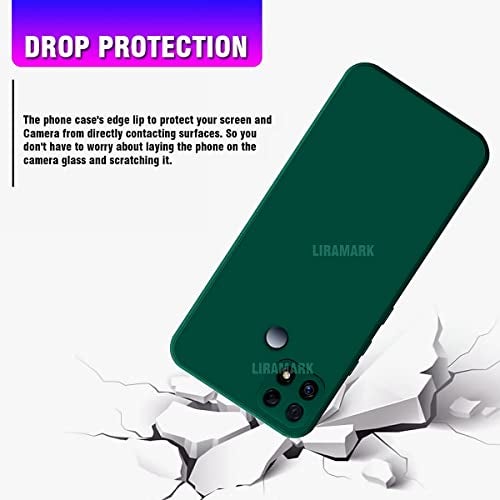 LIRAMARK Silicone Soft Back Cover Case for Realme Narzo 30A / Narzo 20 / Realme C25s / Realme C25 / C12 (Silicone Green) - Image 4