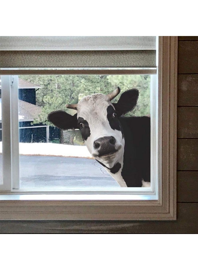 iinuu Cute Cow Window Decals, Farmhouse Animal Themed Stickers, Cow Lover Window Cling for Farmhouse Classroom Office Kids' Room, Perfect for Home Decor, Birthday Gift Idea - Image 1