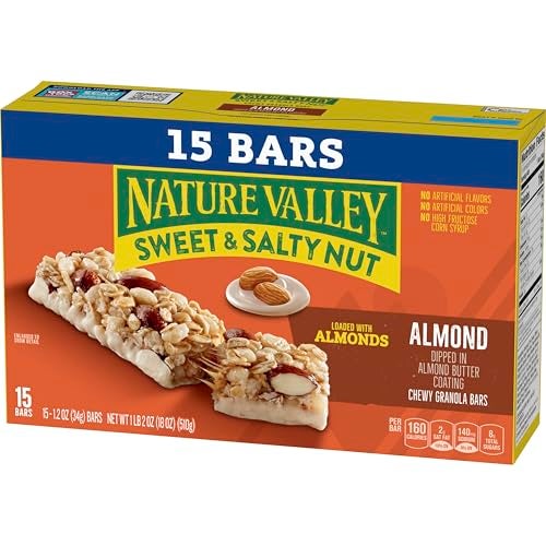 Nature Valley Sweet and Salty Nut Granola Bars, Dark Chocolate Peanut Almond, 15 Bars, 18 oz - Image 3