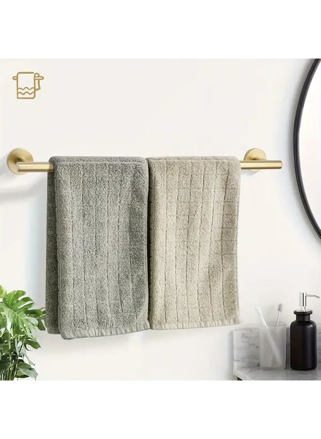 5Pcs Brushed Dark Golden Bathroom Set Wall Mounted Towel Bars Hooks Rings - Image 2