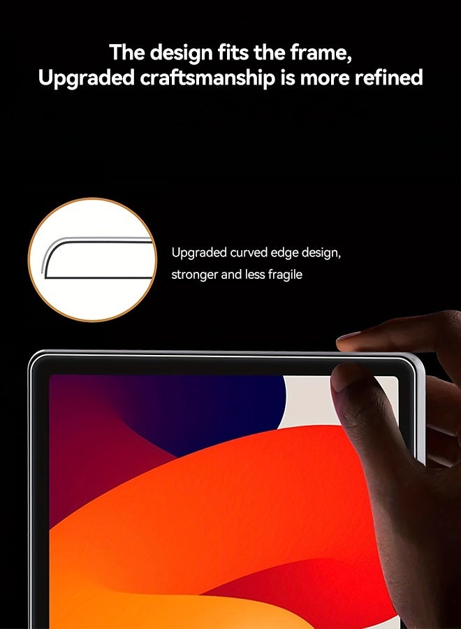 Tersely [2+2Pack] Screen Protector For Xiaomi Redmi Pad SE 11.0"2023 With 2pcs Camera Lens Film, [HD Clarity] [9 Hardness] Tempered Glass Replacement for Xiaomi Redmi Pad SE 11.0 inch - Image 4