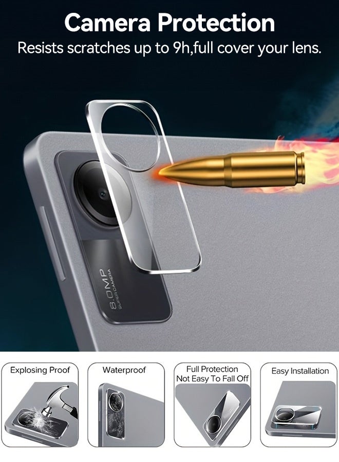 Tersely [2+2Pack] Screen Protector For Xiaomi Redmi Pad SE 11.0"2023 With 2pcs Camera Lens Film, [HD Clarity] [9 Hardness] Tempered Glass Replacement for Xiaomi Redmi Pad SE 11.0 inch - Image 3
