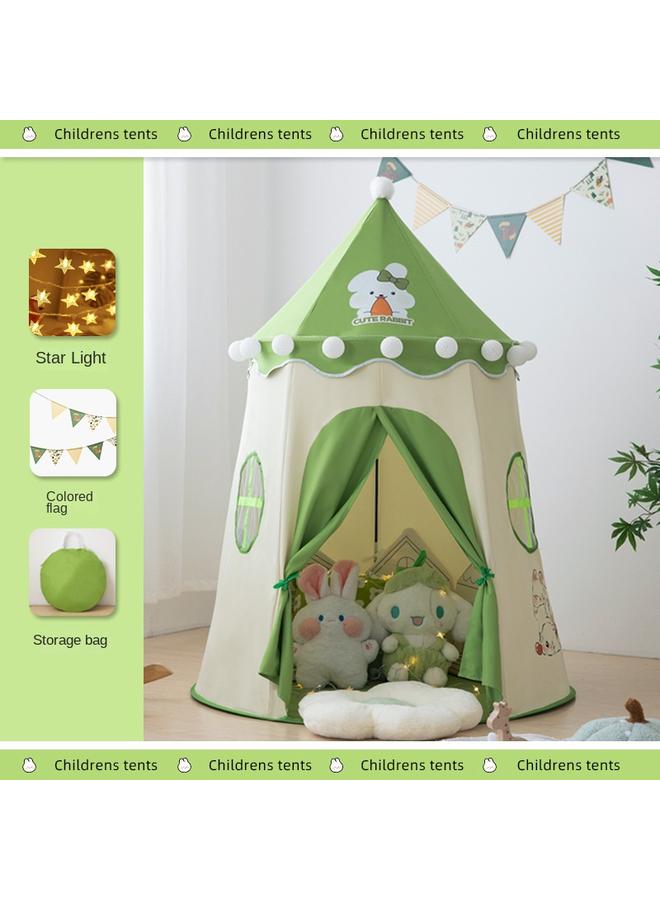 الأزرق جي دبليو خيمة أطفال كبيرة للغاية داخلية أرنب صغير فتاة يورت فتى لعب منزل طفل قلعة لعبة البيت بالجملة - Image 1