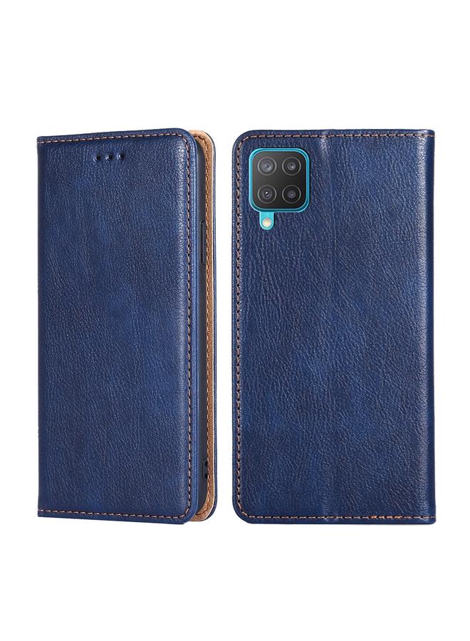 S-TOP Case For Samsung Galaxy M12 / F12 Gloss Oil Solid Color Magnetic Leather Phone Case - Image 1