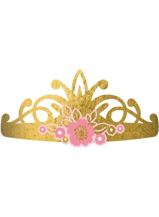 Amscan 9906320 - Princess for a Day Birthday Party Tiaras - 8 Pack - Image 1