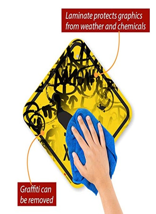 SmartSign "Slow - Duck Xing" Crossing Sign | 12" x 12" 3M Engineer Grade Reflective Aluminum - Image 5