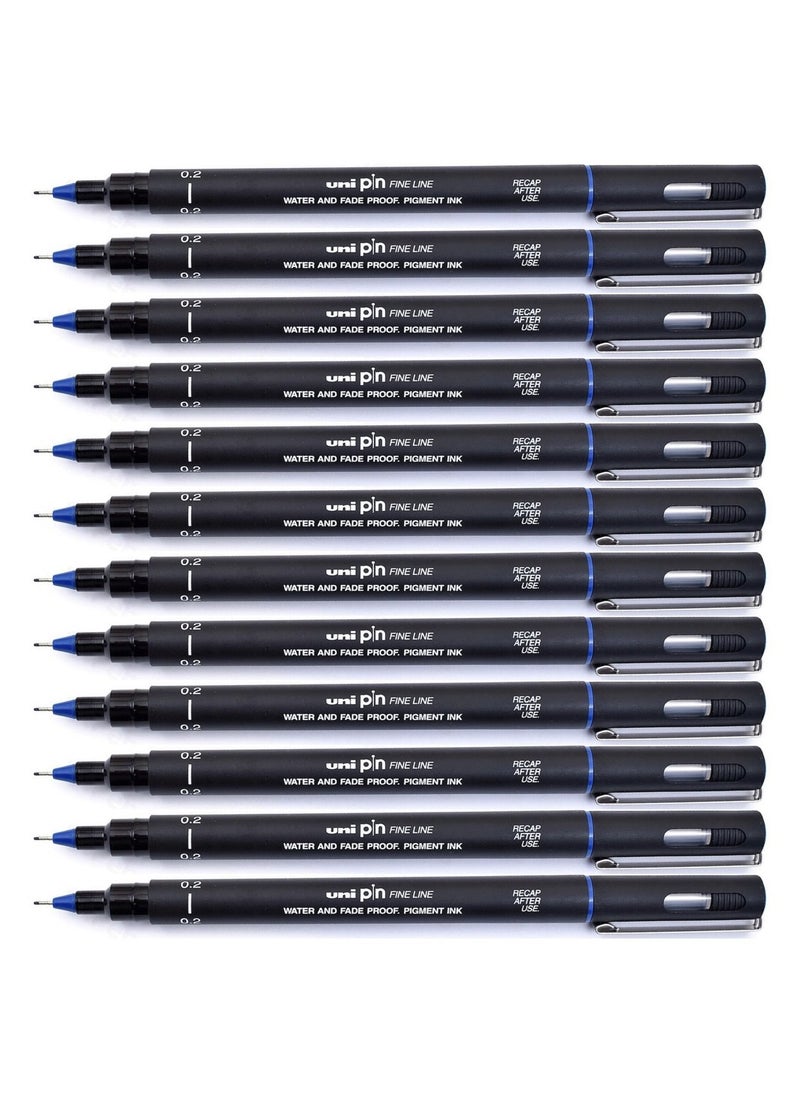 12-Piece Fineline Pen 0.2mm Tip Blue Ink - pzsku/Z982A50FB84AF43BAA715Z/45/_/1655909883/ebb202a8-b58d-47ea-97ac-59a9786f3514