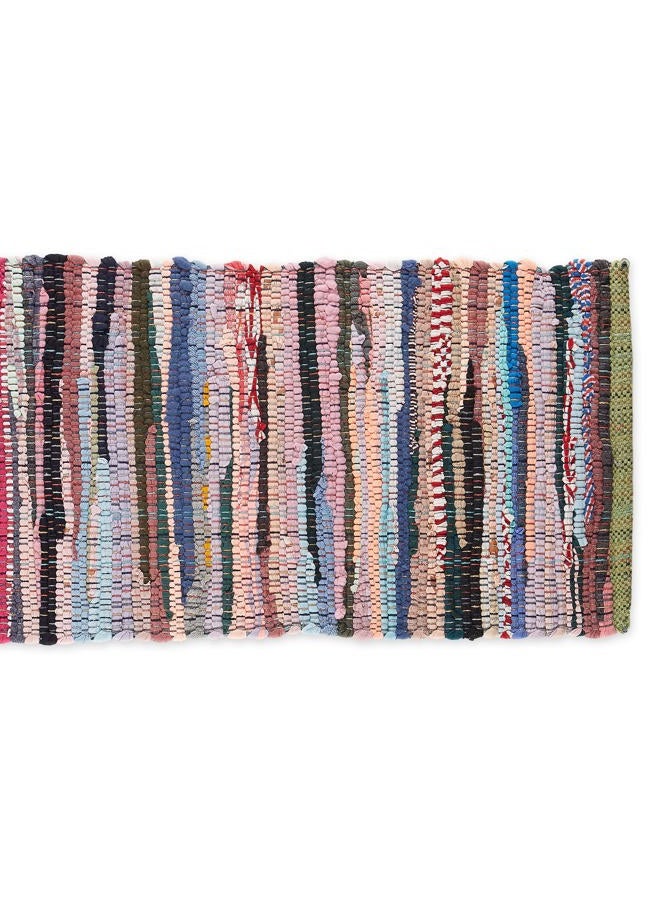 DII Handmade Chindi Tabletop, Reversible and Machine Washable, Table Runner, 14x72, Multicolor - Image 2