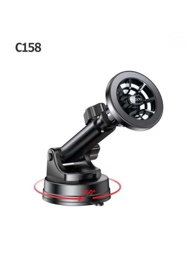 ELTRAZONE C158 2-in-1 Magnetic Ring Car Phone Holder – Versatile Mount with Secure Grip - Image 1