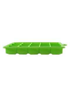Beauenty 2-Pack Food Grade Silicone Ice Cube Cubes with Lids for Freezer, Easy-to-Remove 24 Cube Cubes for Party, Drinks and Frozen Liquids (Blue and Green)  - Image 3