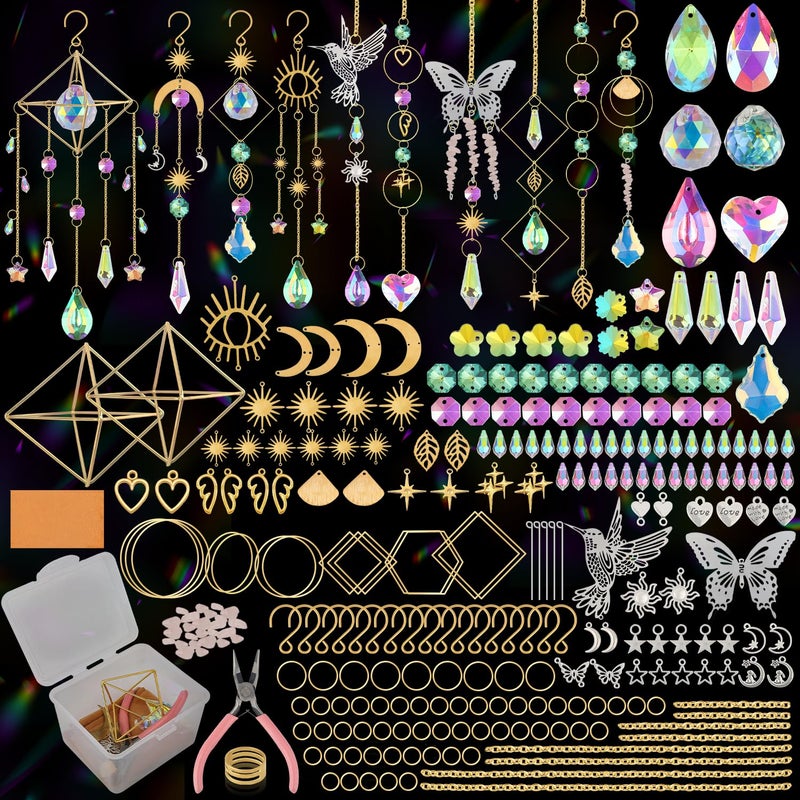 Ecoofor 500 Pcs DIY Suncatchers Kits for Adults, Crystal Sun Catchers Rainbow Maker, Art and Crafts for Adults, Hanging Decorative Suncatchers for Windows, Home, Parties and Weddings - Image 1
