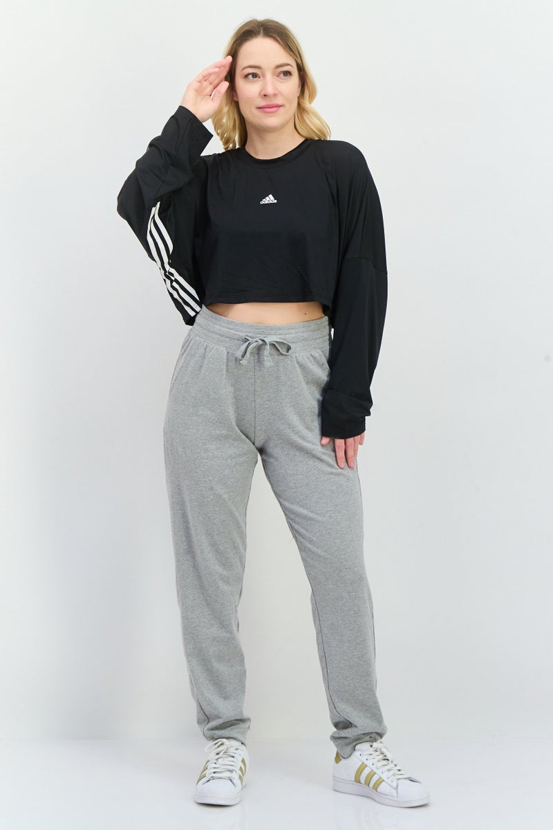 Adidas Women Sportswear Fit Training Sweatshirt, Black  - Image 4