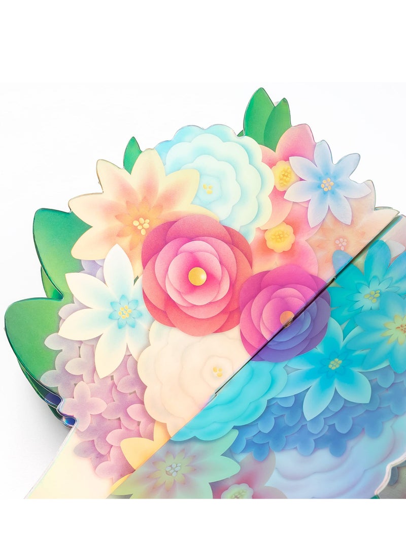 Generic - Table Decor Fake Flower, Iridescent Flower Centerpieces for Holographic, Party 3D Vase Decorations, Birthday Party Table Decor Engagement Baby Shower Bridal Shower Party Wedding Supplies 5pcs - Image 1