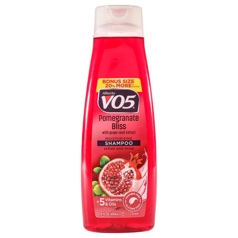 Alberto VO5 Pomegranate Bliss Moisturizing Shampoo for Unisex - 15 oz Shampoo - Image 1