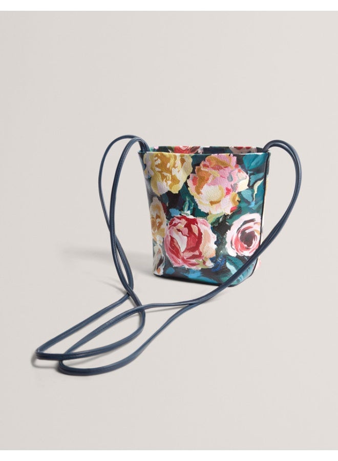 Ted Baker Thin Strap Mini Printed Floral Bag - Image 4