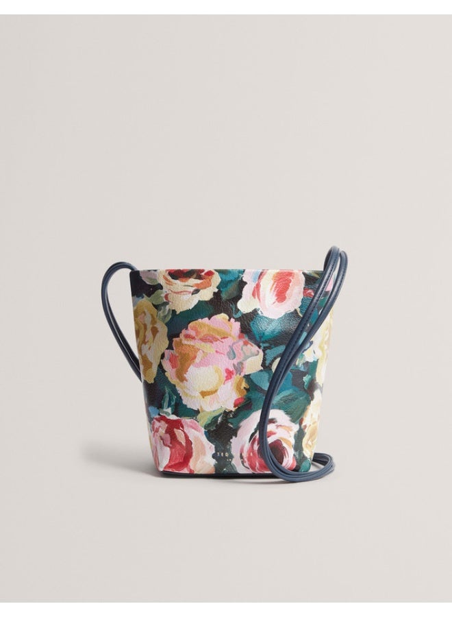 Ted Baker Thin Strap Mini Printed Floral Bag - Image 1