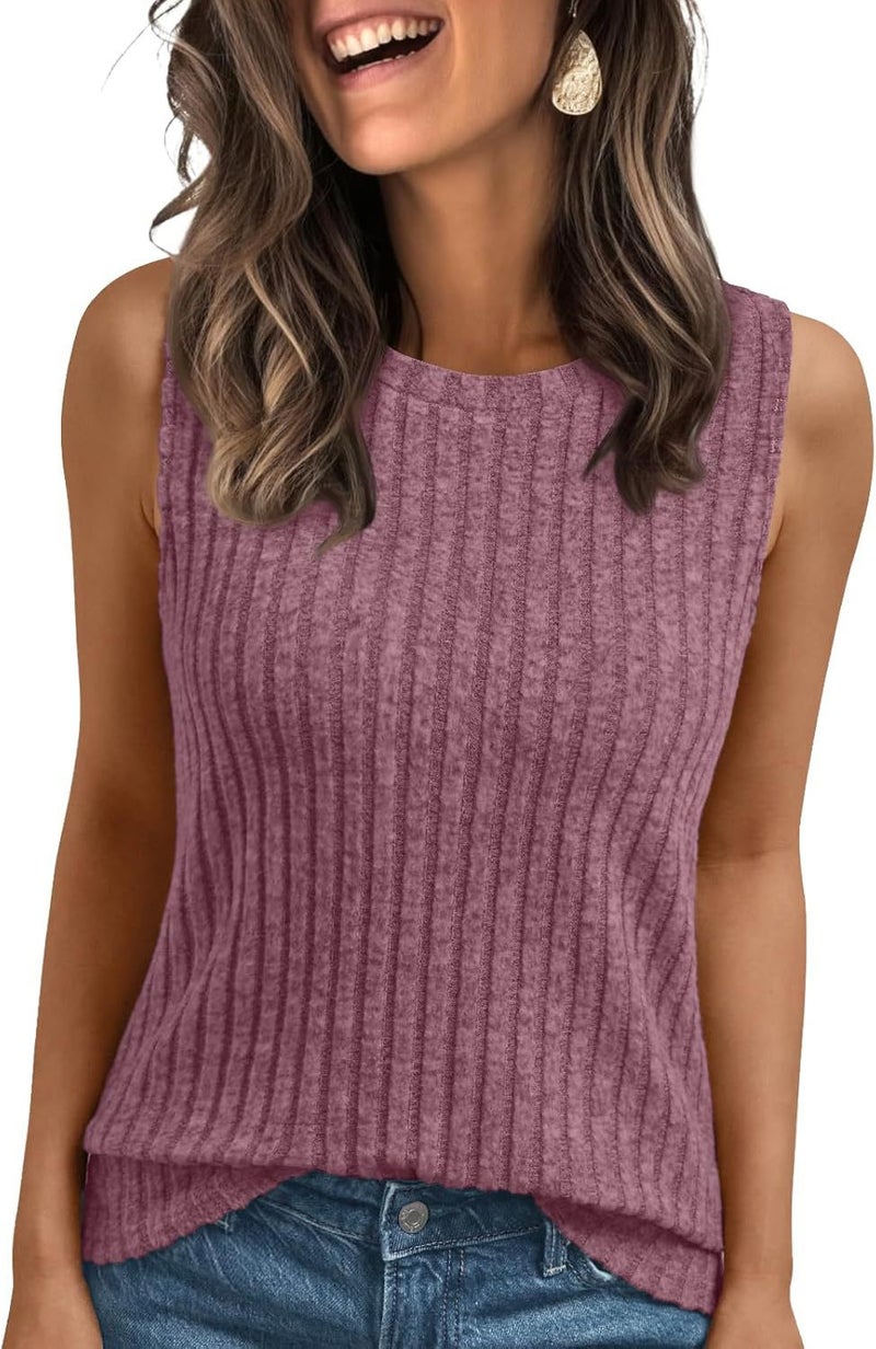 2025 سبرينغ/صيف كروس سليم فيت تانك توب ذو لونين مع تصميم مضغوط قليلاً - Image 1