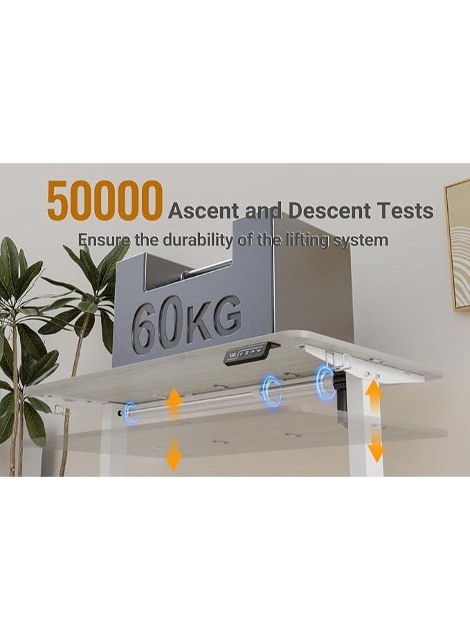 أنوفارا مكتب قائم بارتفاع قابل للتعديل، مكتب قائم بارتفاع سم، مكتب كمبيوتر قائم قابل للتعديل (رمادي، 120 سم) - Image 5