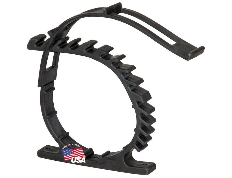 Buyers Products Company Buyers Products RC10L Rubber Clamps, 2 Pack, Holds 2.5" to 9.5" Diameter, Great For Service Body Truck Storage, RVs & More - Image 1