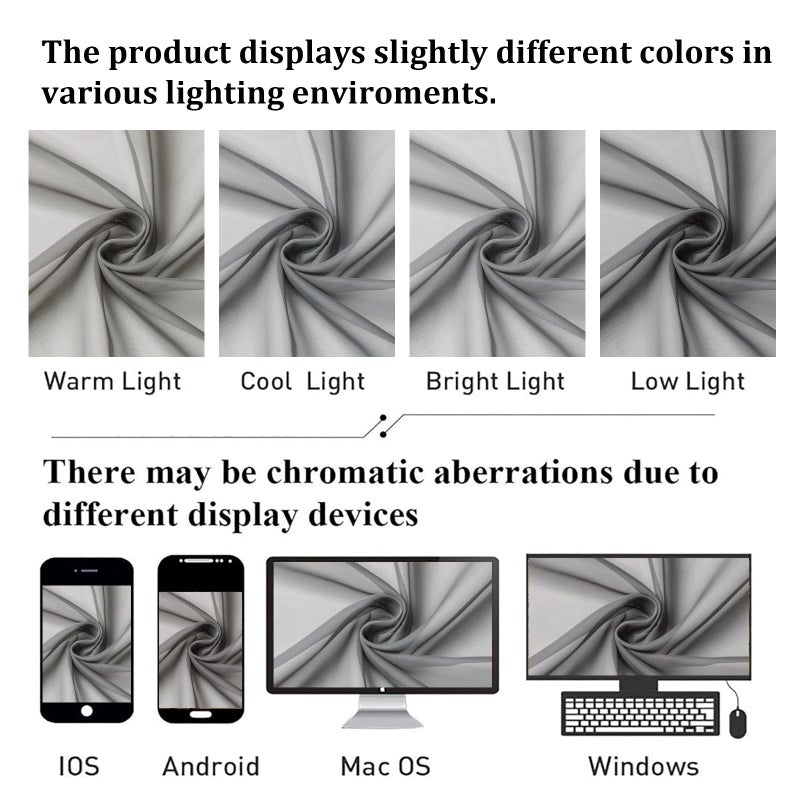 Lecloud Charcoal Grey Sheer Curtains 14 Inch Length 2 Panels Set, Light Reducing Short Window Valances for Living Room Bedroom, Gray Kitchen Curtains with Dual Rod Pockets, 40" W x 14" L - Image 5