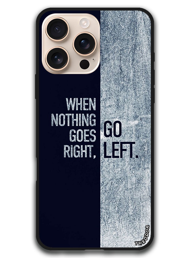 Theodor Protective Case Anti Scratch Shock Proof Bumper Cover For iPhone 16 Pro (6.3)-inch Go Left - Image 1