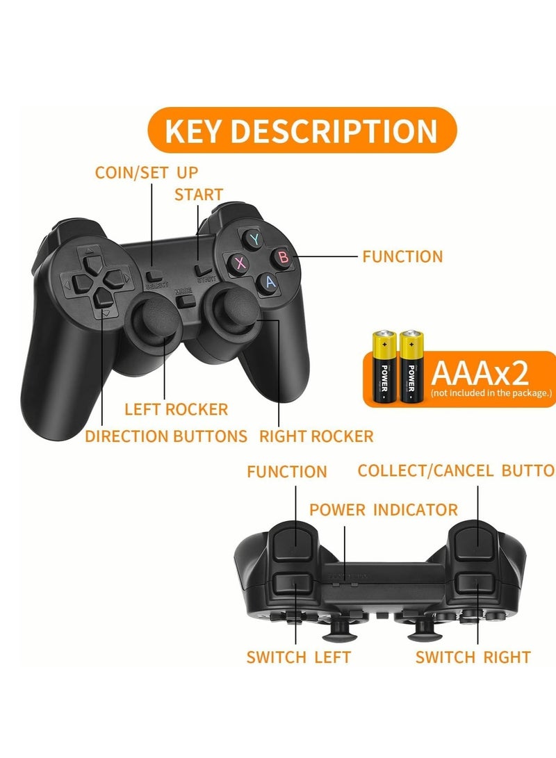 Wireless Retro Game Console, Plug & Play Video TV Game Stick With 10000+ Games Built-in, 9 Emulators, 4K HDMI Output for TV with Dual 2.4G Wireless Controllers - Image 4