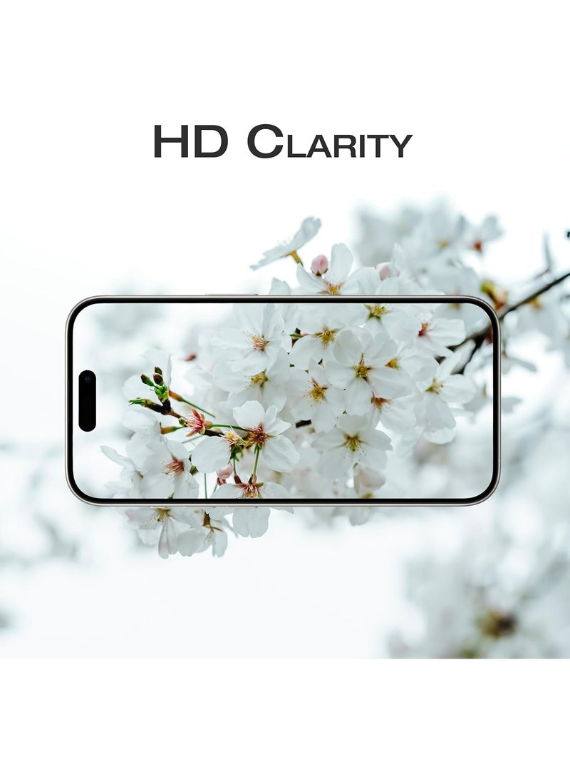Generic - Camera Lens Protector for iPhone 15 Pro and 15 Pro Max Tempered Glass Aluminum Ring Cover, HD Clear, iPhone Camera Design Matching, Anti-Reflection, Anti-Scratch, Full Set (White Titanium) - Image 1