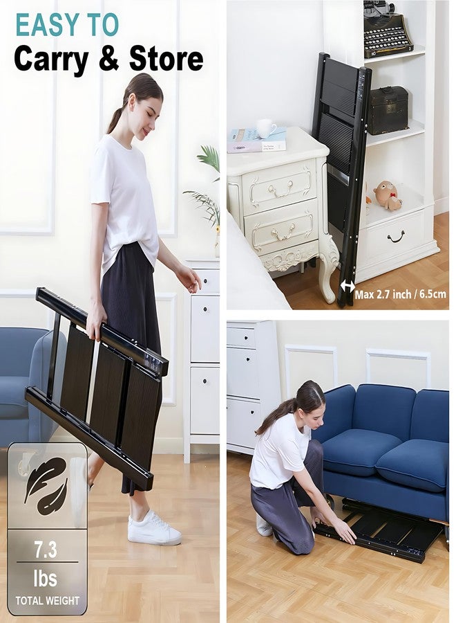 GION 3-Step Folding Step Stool - Foldable & Portable Stairs, Versatile Use for Kitchen, Bathroom & Office Foot Stool | Modern & Space-Saving Design Multipurpose Three Step Stool with 150 Kg Capacity - Image 5