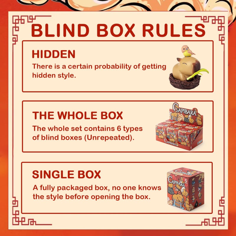 BEEMAI Capybara Series 1PC Blind Box Figures, Random Design Cute Figures Collectible Toys Birthday Gifts - Image 3