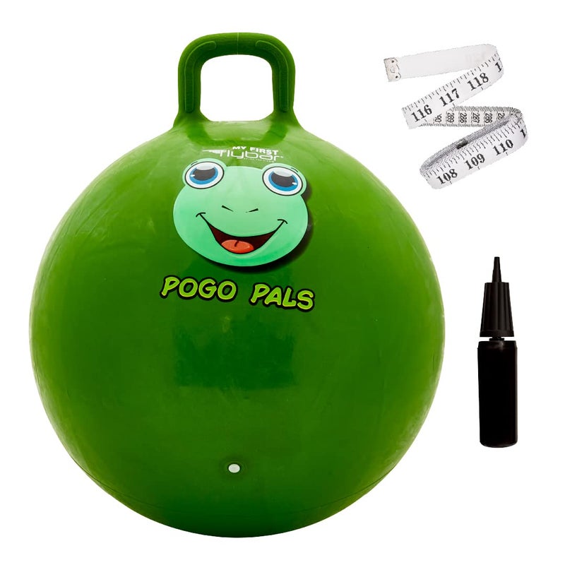Flybar Hopper Ball for Kids - Bouncy Ball مع مقبض كرات نطاط متينة Kangaroo Ball Ball Pump Indoor and Outdoor Pump Include Include Chordler For Boys and Girls Age 3 and Up (frg s)