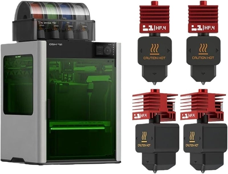 فوهة فولاذ مقوى عالي التدفق 0.6 مم 4 قطع لطابعة ثلاثية الأبعاد A1 وA1mini استبدال سريع - Image 3