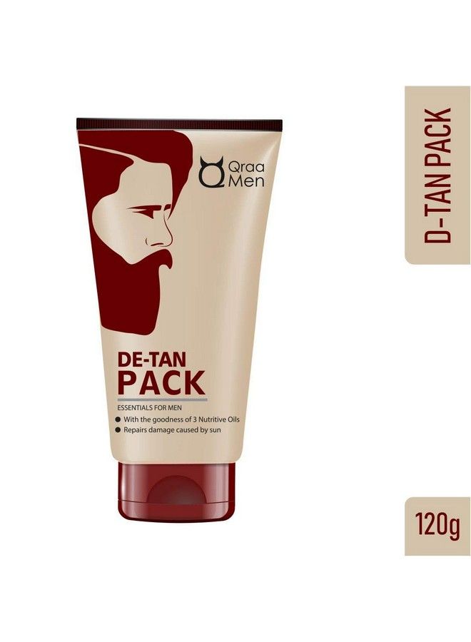 Qraa Men Detan Face Pack For Men For Skin Lightening/Brightening 120 G - Image 4