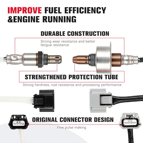 QIJIAUTO Oxygen Sensor Upstream and Downstream for Nissan Juke 2011-2017 1.6L, O2 Sensor Replacement 234-9105 234-4535, Compatible with 22693-1KC0A, 2PCS - Image 4