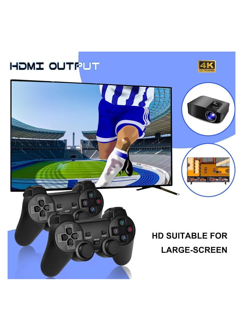 Classic Retro Game Console, Wireless HDMI Output System, Built in 10000+ 2.4G Handheld Classic Video Games, 9 Emulator Consoles  - Image 4