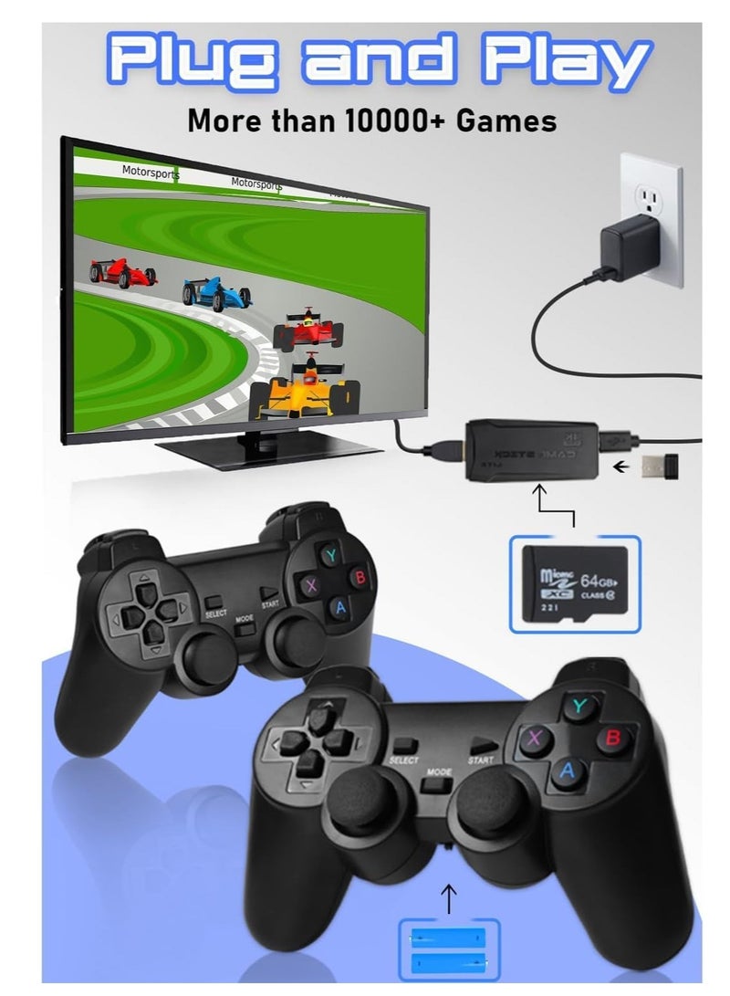 Classic Retro Game Console, Wireless HDMI Output System, Built in 10000+ 2.4G Handheld Classic Video Games, 9 Emulator Consoles  - Image 2