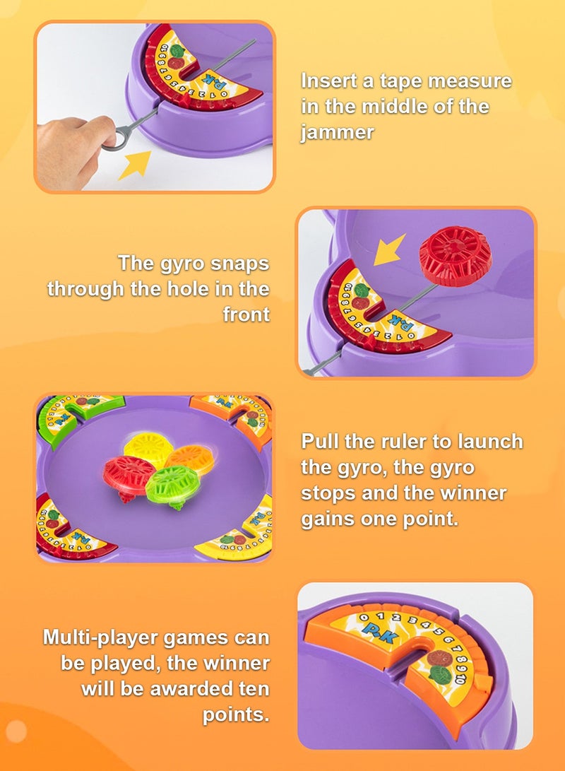 Sharpdo Gyros Pull-Out Gyro Battle Disc Children's Parent-Child Interaction Toy Set Multiplayer Competition Against the Gyro Game Gyro Burst Gyros Battling Burst Toy - Image 5