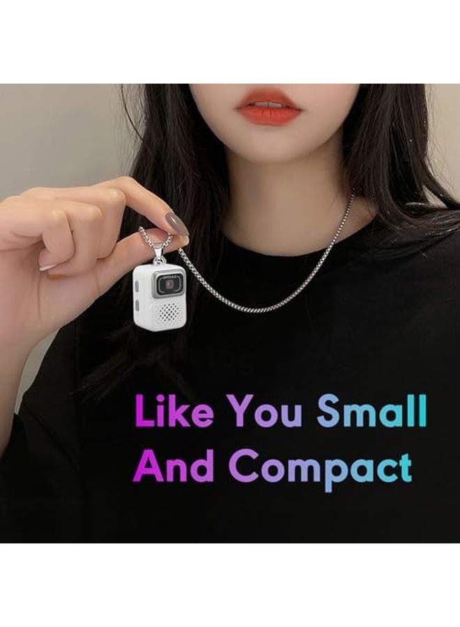 White Vintage Digital Camera 1080P Compact Mini Camcorder For Family Travel - Image 5