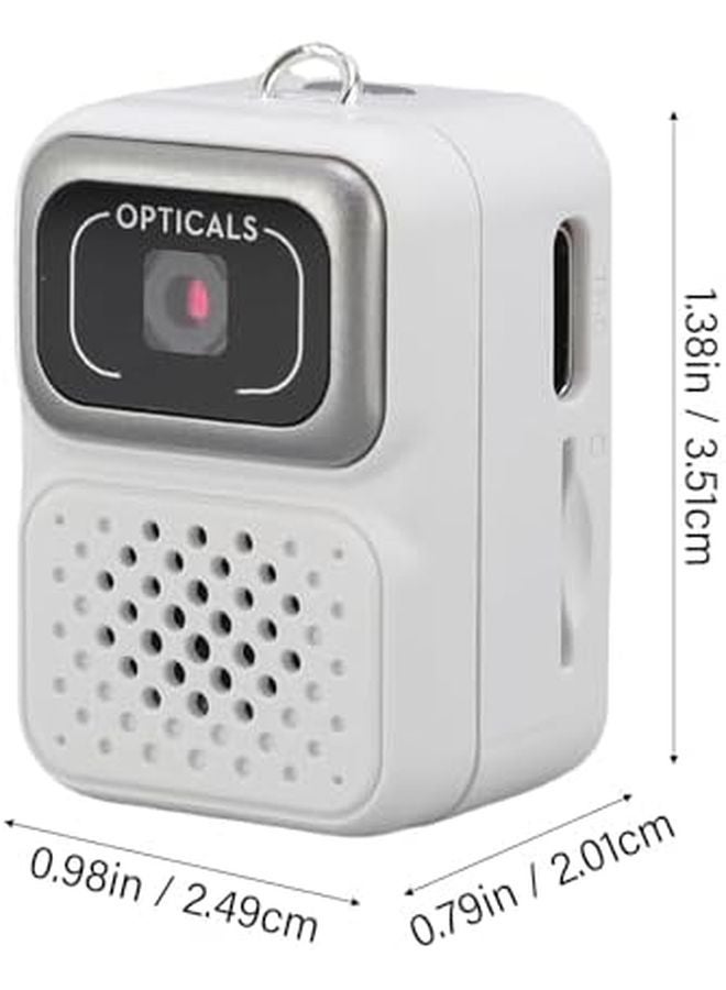 White Vintage Digital Camera 1080P Compact Mini Camcorder For Family Travel - Image 3