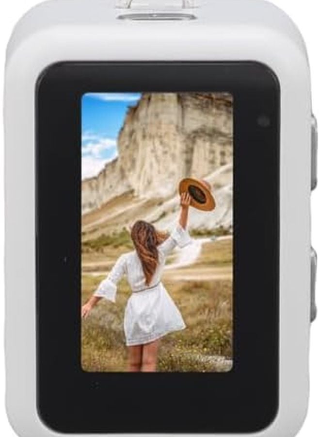 White Vintage Digital Camera 1080P Compact Mini Camcorder For Family Travel - Image 4