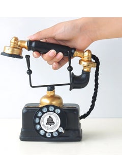Generic Elegant Vintage-Style Decorative Telephone – Antique Resin Rotary Phone Replica, Perfect for Home and Bar Décor, Study Room Display, Nostalgic Photography Props, and Unique Gifts for Weddings, Graduations, and Special Occasions  - Image 2