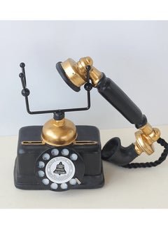 Generic Elegant Vintage-Style Decorative Telephone – Antique Resin Rotary Phone Replica, Perfect for Home and Bar Décor, Study Room Display, Nostalgic Photography Props, and Unique Gifts for Weddings, Graduations, and Special Occasions  - Image 3