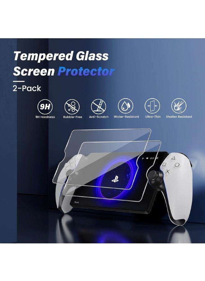Generic 2-Pack Screen Protector Compatible with PlayStation Portal Remote Player, Ultra HD Tempered Glass PlayStation Portal Screen Protector, 9H Hardness, Scratch Resistant Anti-Fingerprint Crystal Clear  - Image 2