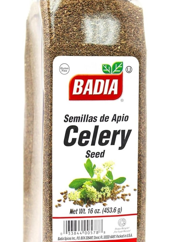 BADIA بذور الكرفس الكاملة من باديا - 16 أونصة في جرة، توابل خالية من الغلوتين - Image 1