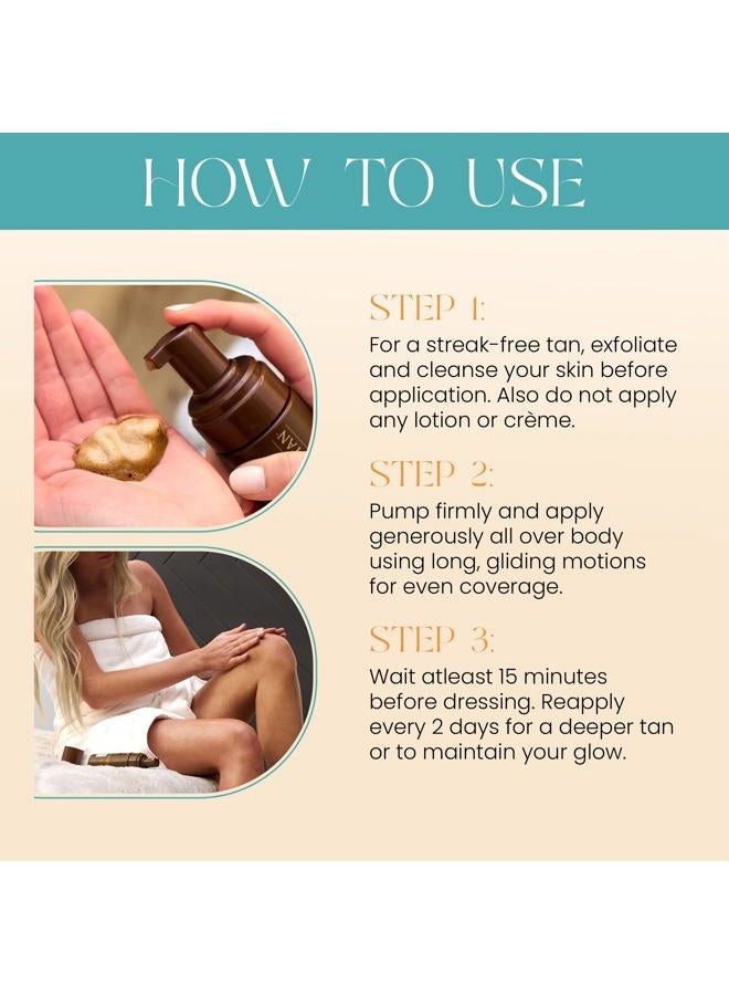 Body Drench رغوة تان سريعة ذاتية التسمير، متوسطة/داكنة، 4.2 أونصة - Image 5