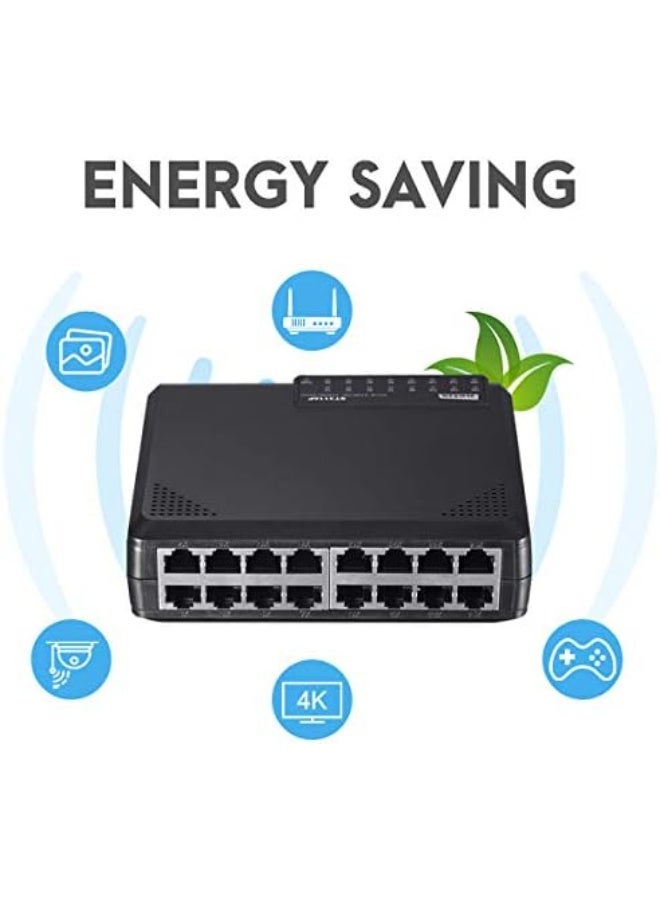 Netis ST3116P 16-Port 10/100 Desktop Switch - Image 3
